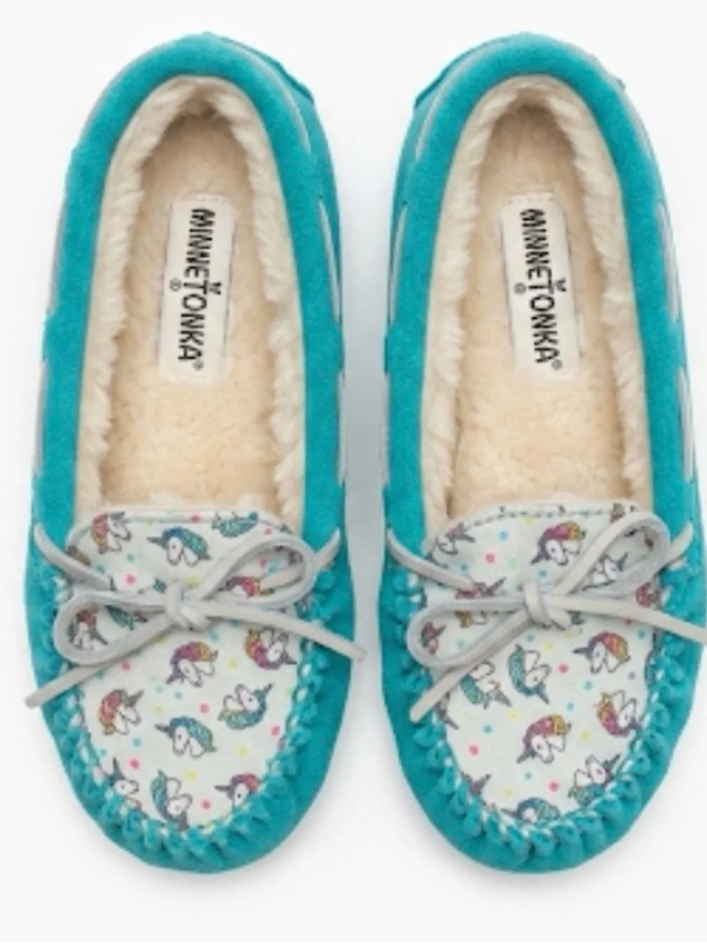 Minnetonka Kids Cassie Unicorn Moccasins Kids Size 3